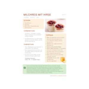 Rezept: Hirse-Milchreis